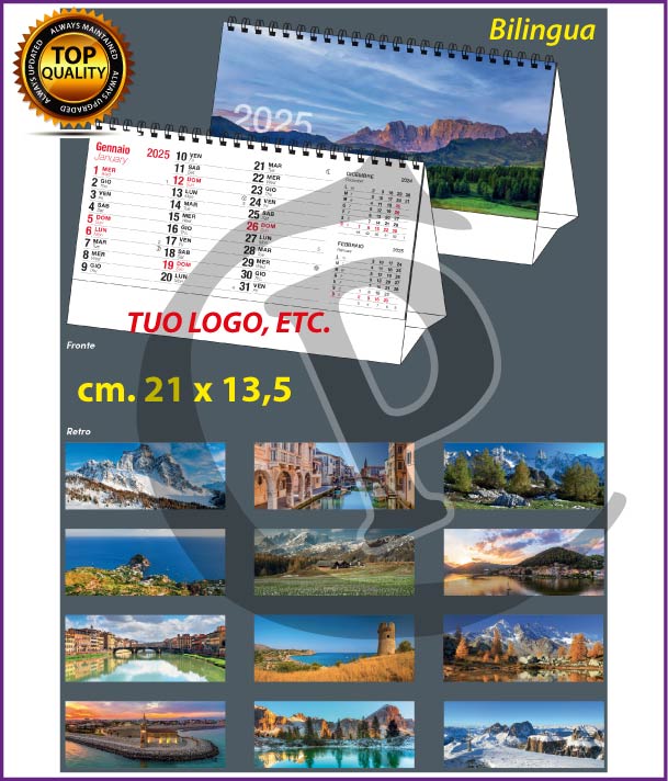 calendari-da tavolo 2025-personalizzati-Illustrati-da-scrivania-paesaggi-bilingua-t612